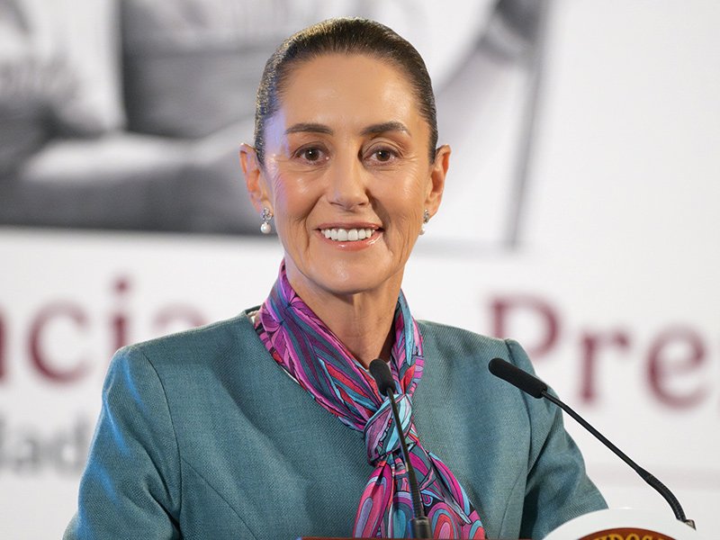 Claudia Sheinbaum presidenta de México. Foto tomada por Eneas de troya
